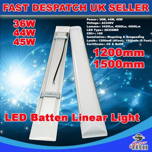 40W 1200MM Tri-Proof LED Batten Linear Tube with IP67 Connector, With Microwave Sensor