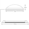 20 x 36W 1200MM 3420LM Slim LED Batten Linear Tube Light, Ceiling Surface Mounted, T8