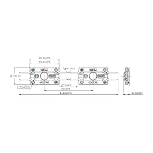 15 X 4W INJECTION MOULD LED MODULE 3535 DC12V WATERPROOF 7000K 300LM