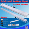 60W 1500MM Tri-Proof LED Batten Linear Tube with IP67 Connector, With Microwave sensor